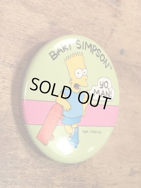 The Simpson'sのキャラクター“Bart”の90’sヴィンテージ缶バッチ