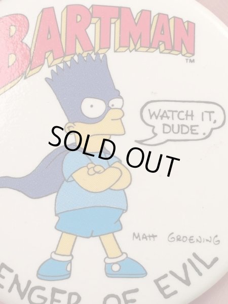 シンプソンズのバートマンの90年代ビンテージバッジ