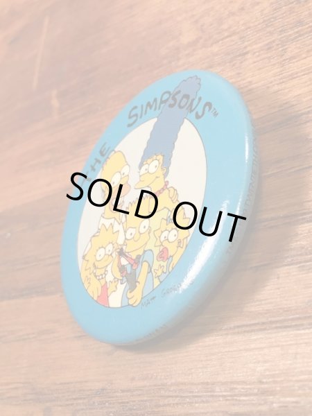 シンプソンズファミリーの90年代ビンテージ缶バッジ