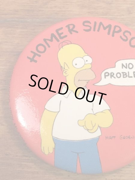 The Simpson'sのキャラクター“Homer Simpson”の90’sヴィンテージバッチ