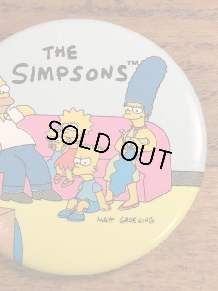 シンプソンズファミリーの90年代ビンテージ缶バッジ