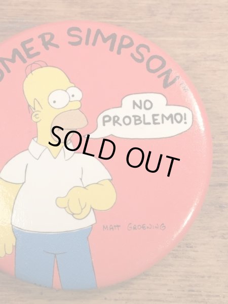 シンプソンズのホーマーシンプソンの90年代ビンテージバッジ