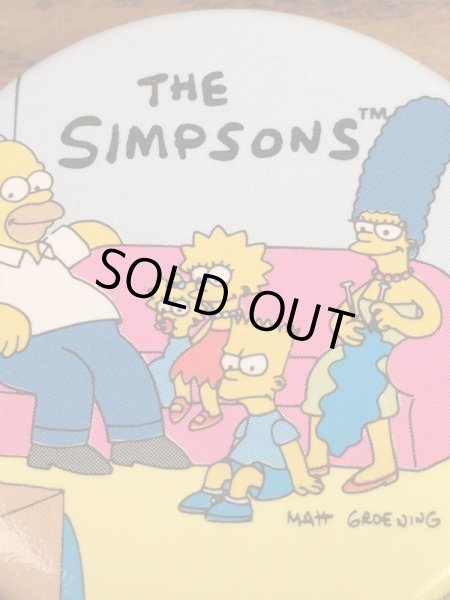 シンプソンズファミリーの90年代ビンテージ缶バッジ