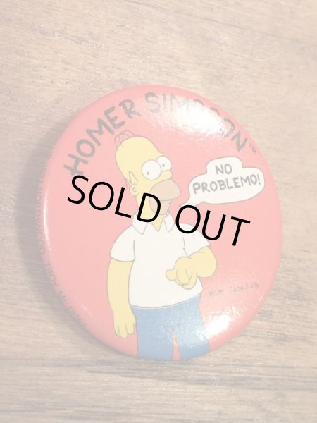 The Simpson'sのキャラクター“Homer Simpson”の90’sヴィンテージバッチ