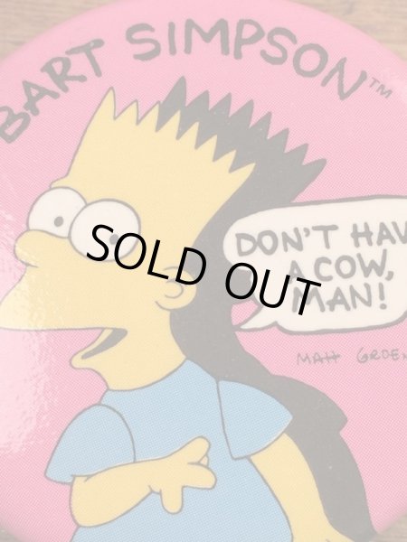 シンプソンズのキャラクター“バート”の90年代ビンテージバッジ