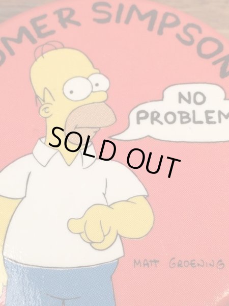 シンプソンズのホーマーシンプソンの90年代ビンテージバッジ