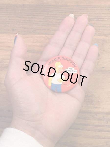 The Simpson'sのキャラクター“Homer Simpson”の90’sヴィンテージバッチ