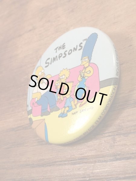 シンプソンズファミリーの90年代ビンテージ缶バッジ