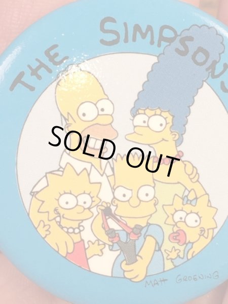 シンプソンズファミリーの90年代ビンテージ缶バッジ