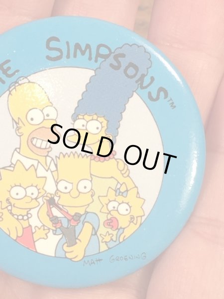 シンプソンズファミリーの90年代ビンテージ缶バッジ