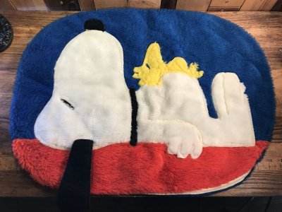 画像3: Peanuts Snoopy & Woodstock Cushion Case　スヌーピー　ビンテージ　クッションケース　ウッドストック　70年代〜