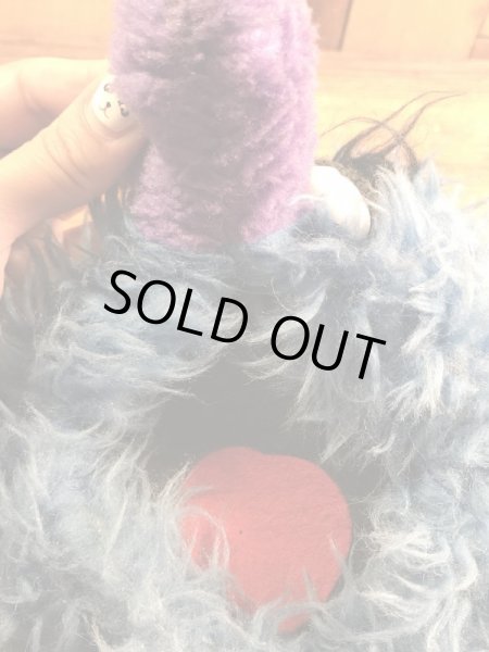 セサミストリートのヘリーモンスターの70年代ビンテージパペットドール