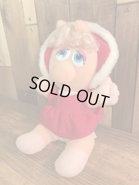 マペットショウのベイビーミスピギーの80年代ビンテージ縫いぐるみ