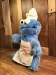 セサミストリートのクッキーモンスターの70年代ビンテージ縫いぐるみ