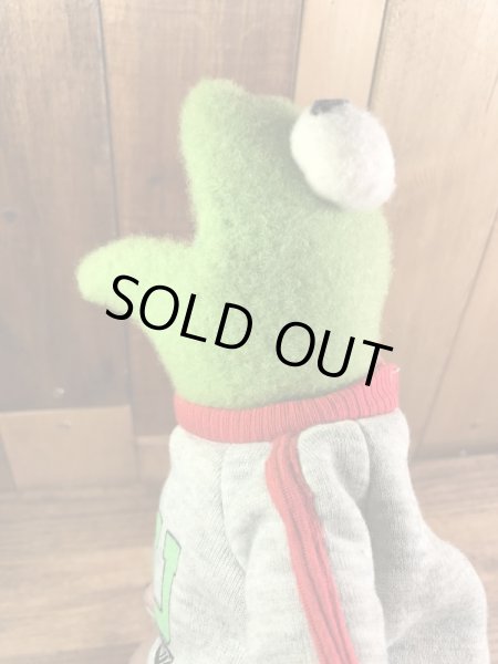 マペットショウのカーミットの80年代ビンテージ縫いぐるみ