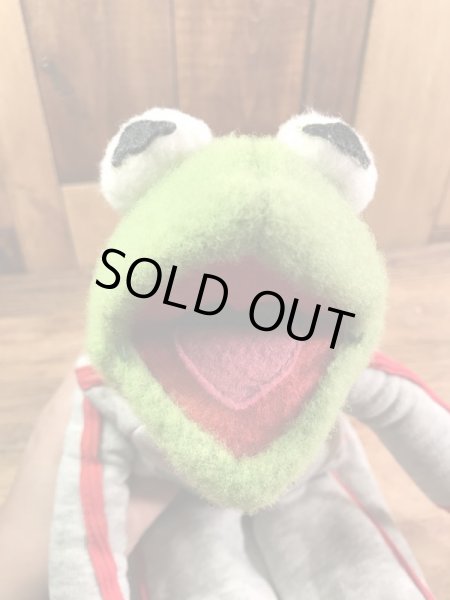 マペットショウのカーミットの80年代ビンテージ縫いぐるみ