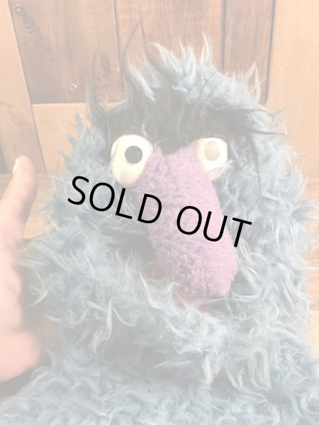 セサミストリートのヘリーモンスターの70年代ビンテージパペットドール