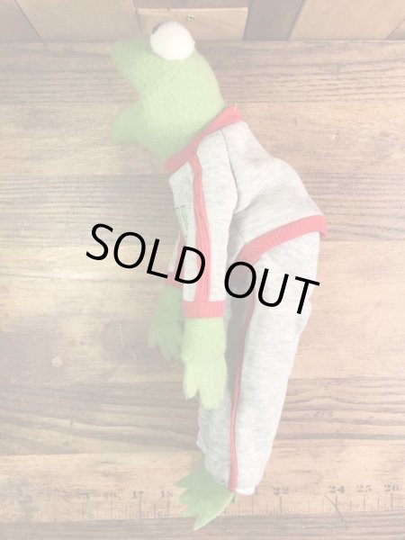 マペットショウのカーミットの80年代ビンテージ縫いぐるみ