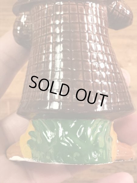 セサミストリートのシャーロックヘムロックの70年代ビンテージセラミックフィギュア