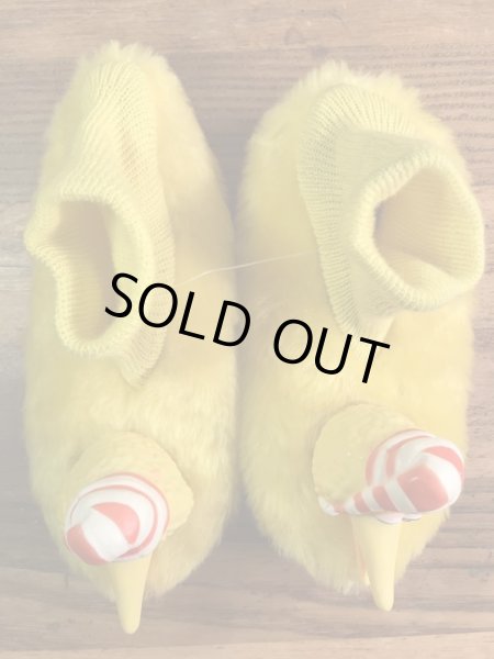 セサミストリートのビッグバードの70〜80年代ビンテージ子供用スリッパ