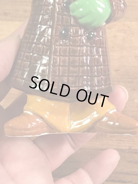 セサミストリートのシャーロックヘムロックの70年代ビンテージセラミックフィギュア