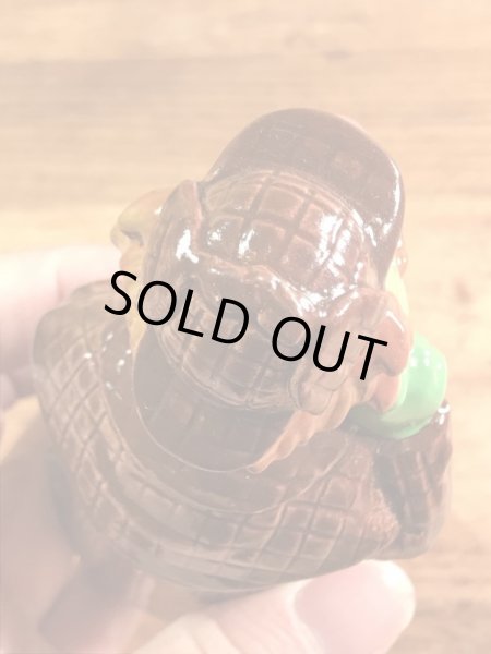 セサミストリートのシャーロックヘムロックの70’sヴィンテージ陶器製ドール