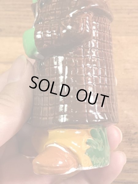 セサミストリートのシャーロックヘムロックの70’sヴィンテージ陶器製ドール