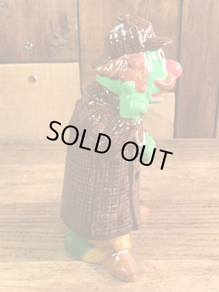 セサミストリートのシャーロックヘムロックの70’sヴィンテージ陶器製ドール