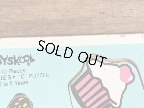 セサミストリートのクッキーモンスターの70年代ビンテージパズル