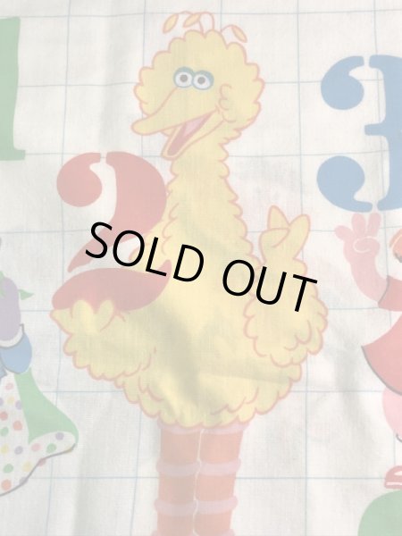 セサミストリートの数字が書かれた70年代ビンテージ枕カバー