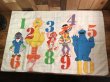 セサミストリートのキャラクターとナンバーが書かれた70’sヴィンテージピローケース