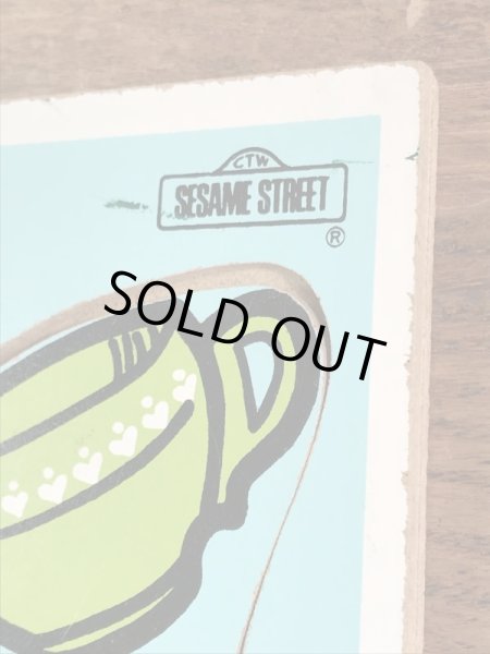 Playskool社製のクッキーモンスターの70’sヴィンテージウッドパズル