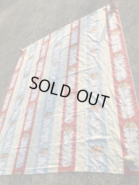 ガーフィールドのツインサイズの70〜80年代ビンテージフラットシーツ