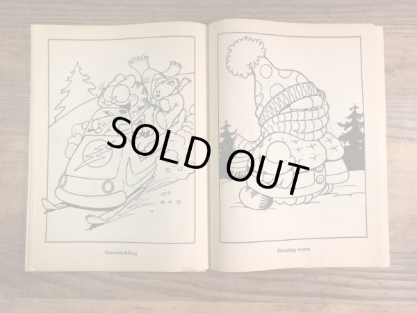 80’sのガーフィールドのヴィンテージカラーリングブック