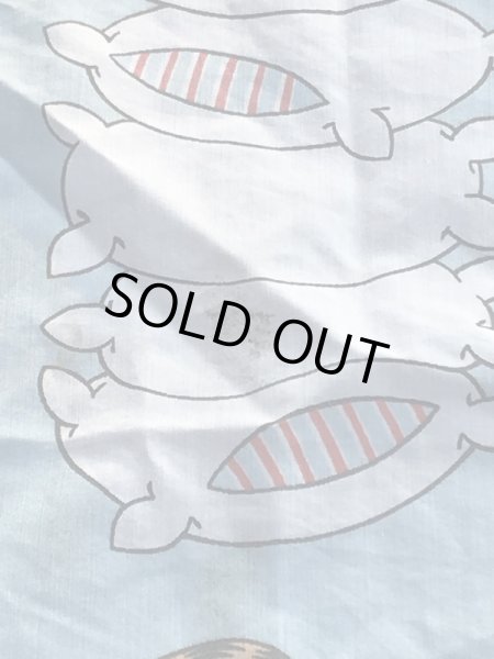 ガーフィールドのツインサイズの70〜80年代ビンテージフラットシーツ