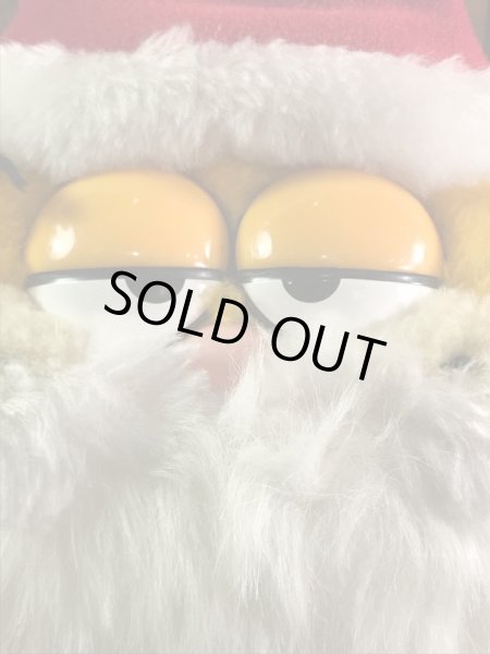 ガーフィールドのサンタクロースの80年代ビンテージ縫いぐるみ