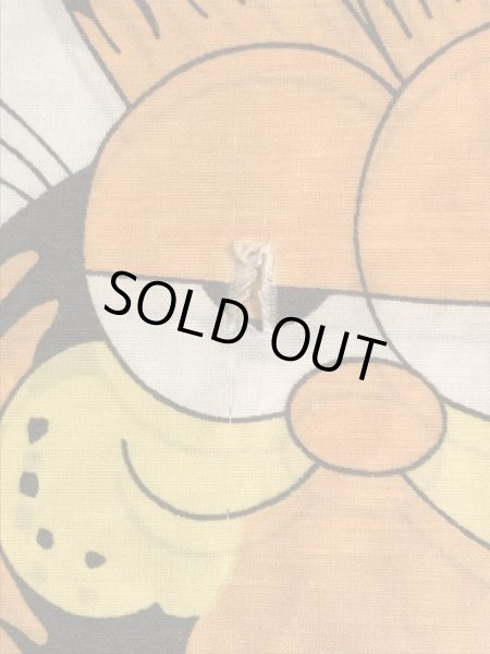 眠たそうなガーフィールドが描かれた70〜80’sヴィンテージピローケース