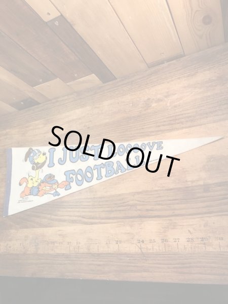 ガーフィールドとオーディーのメッセージが書かれた70〜80’sヴィンテージペナント