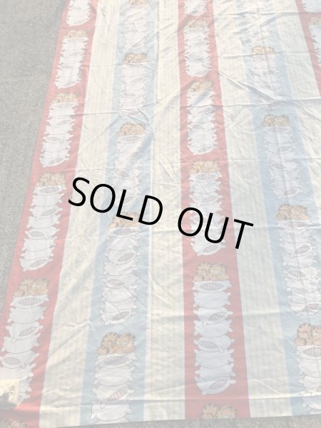 ガーフィールドのツインサイズの70〜80年代ビンテージフラットシーツ