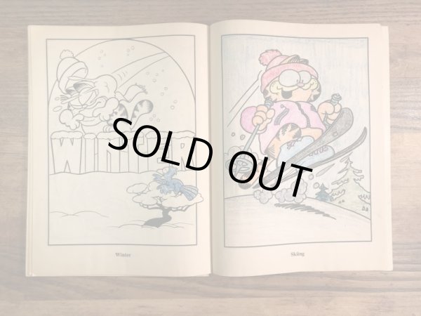 80年代頃のガーフィールドのビンテージ塗り絵