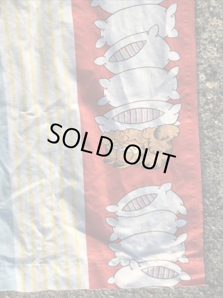 ガーフィールドのツインサイズの70〜80’sヴィンテージフラットシーツ