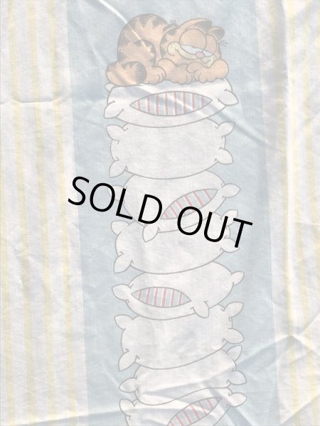 ガーフィールドのツインサイズの70〜80年代ビンテージフラットシーツ