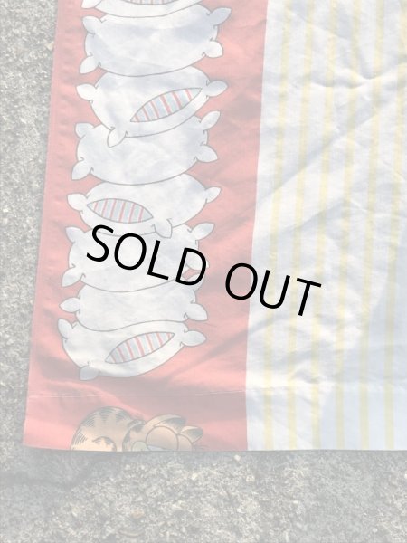 ガーフィールドのツインサイズの70〜80年代ビンテージフラットシーツ