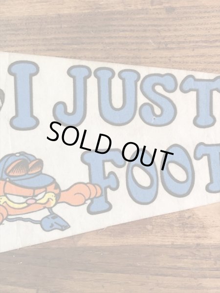 ガーフィールドとオーディーのメッセージが書かれた70〜80’sヴィンテージペナント