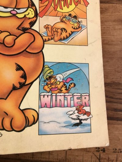 画像3: Garfield Four Seasons Coloring Book　ガーフィールド　ビンテージ　カラーリングブック　塗り絵　80年代