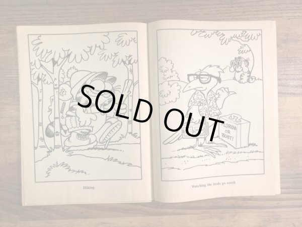 80’sのガーフィールドのヴィンテージカラーリングブック