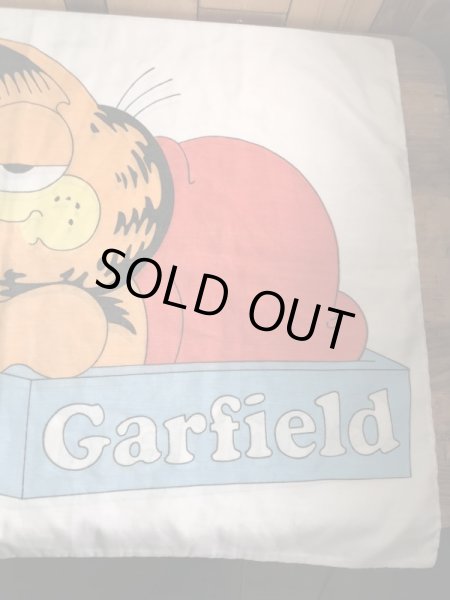 眠たそうなガーフィールドが描かれた70〜80’sヴィンテージピローケース