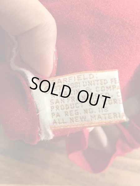 ガーフィールドのクリスマス用の80年代ビンテージ靴下