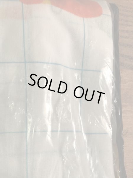 セサミストリートのキャラクターと数字が描かれた70年代ビンテージツインフラットシーツ