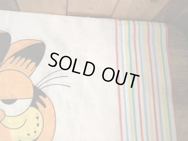 眠たそうなガーフィールドが描かれた70〜80’sヴィンテージピローケース